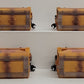 Menards 275-9239 O Gauge Union Pacific Weathered Center-Flow Hoppers (Set of 4) EX