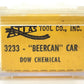Atlas 3233 N Scale Dow Chemical "Beercan" Tank Car #10243 EX/Box