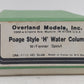 Overland OMI-2112 HO BRASS Poage Style 'H' Water Column w/ Fenner Spout EX/Box