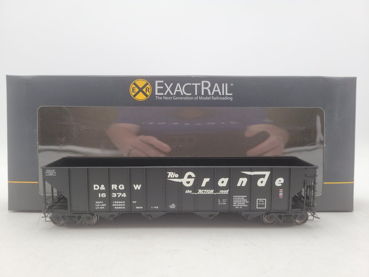 ExactRail Ep-81461-24 HO Scale Denver & Rio Grande Western Hopper Car #16374 EX/Box