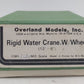 Overland OMI-2226 HO Scale Rigid Water Crane w/ Wheel - Unpainted EX/Box