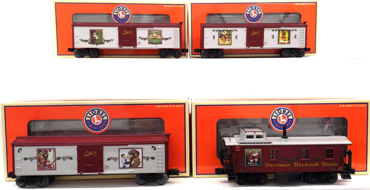 Lionel 6-31730 O Scale Norman Rockwell 4-Car Freight Set NIB