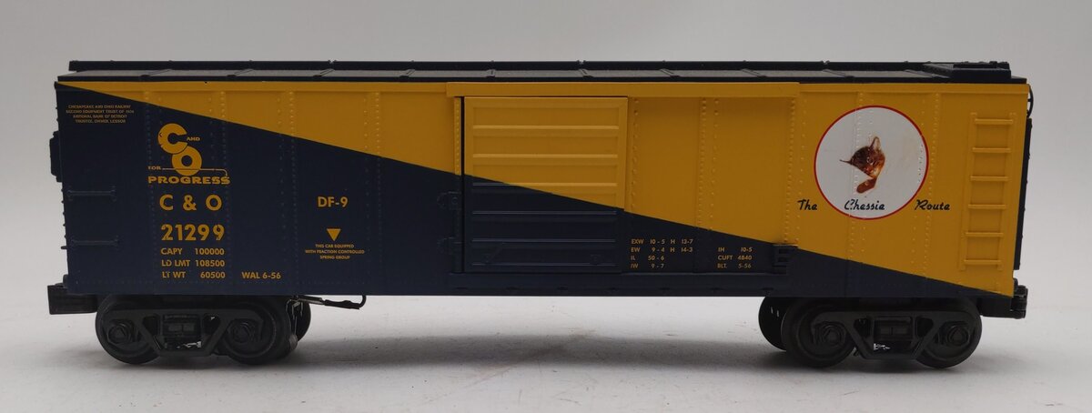 MTH 20-93584 O Chesapeake & Ohio 50' PS-1 Box Car w/Youngstown Door #21299 EX