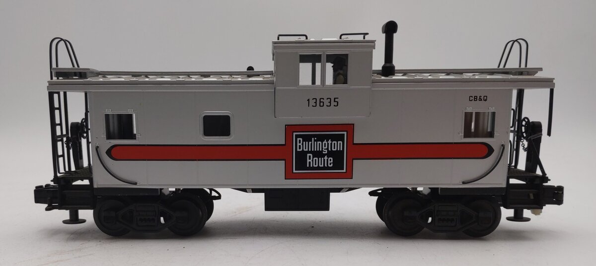 MTH 20-91023 O Gauge Burlington Extended Vision Caboose #13635 EX