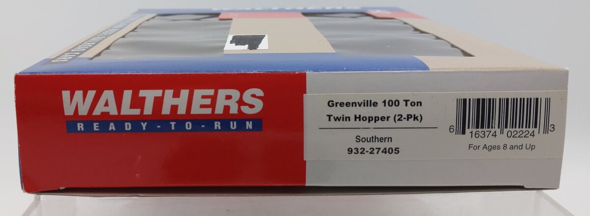 Walthers 932-27405 HO Scale Southern Greenville 100 Ton Twin Hoppers (2-Pack) LN/Box