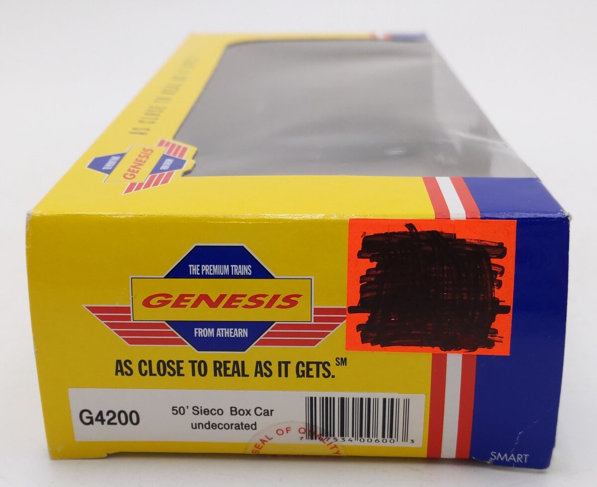 Athearn G4200 HO Scale Undecorated Sieco 50' Box Car EX/Box