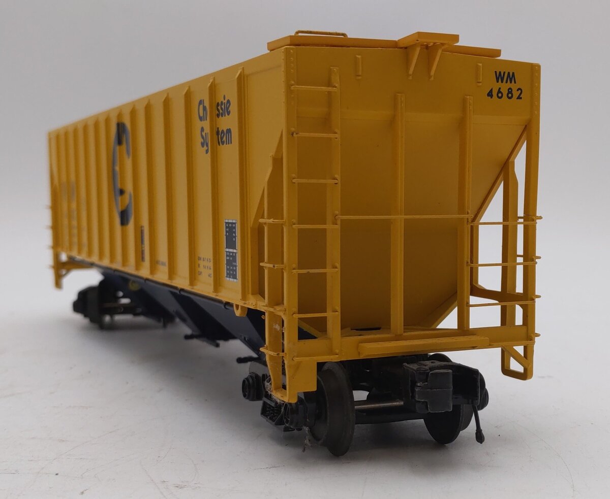 MTH 20-97384 O Chessie PS-2CD High-Side Hopper Car #4682 EX