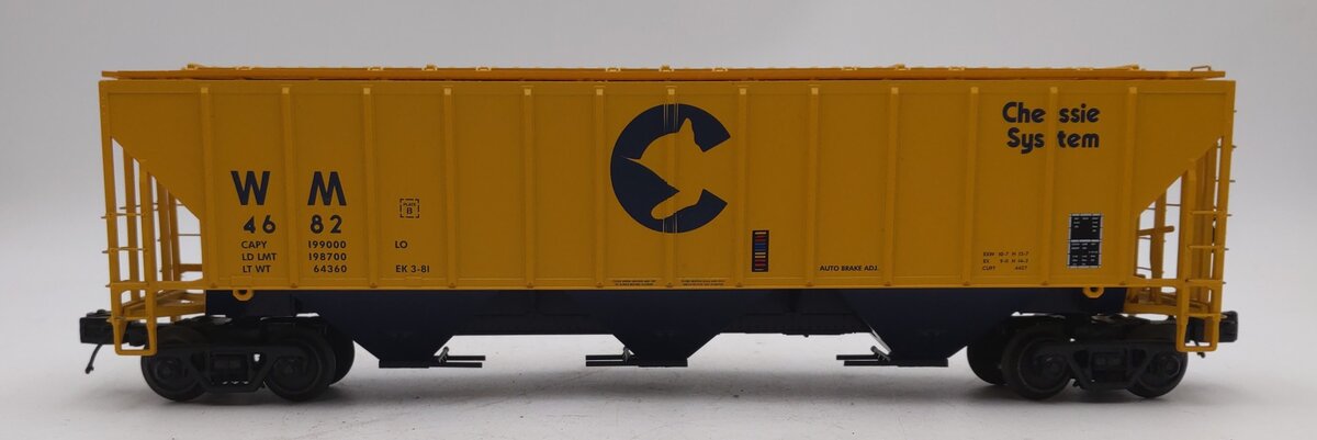 MTH 20-97384 O Chessie PS-2CD High-Side Hopper Car #4686 EX