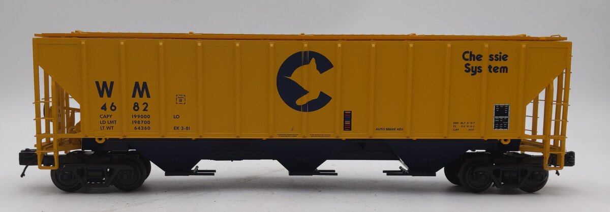 MTH 20-97384 O Chessie PS-2CD High-Side Hopper Car #4686 EX