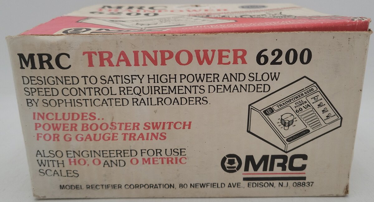 MRC 6200 HO Scale Trainpower Power Pack EX/Box