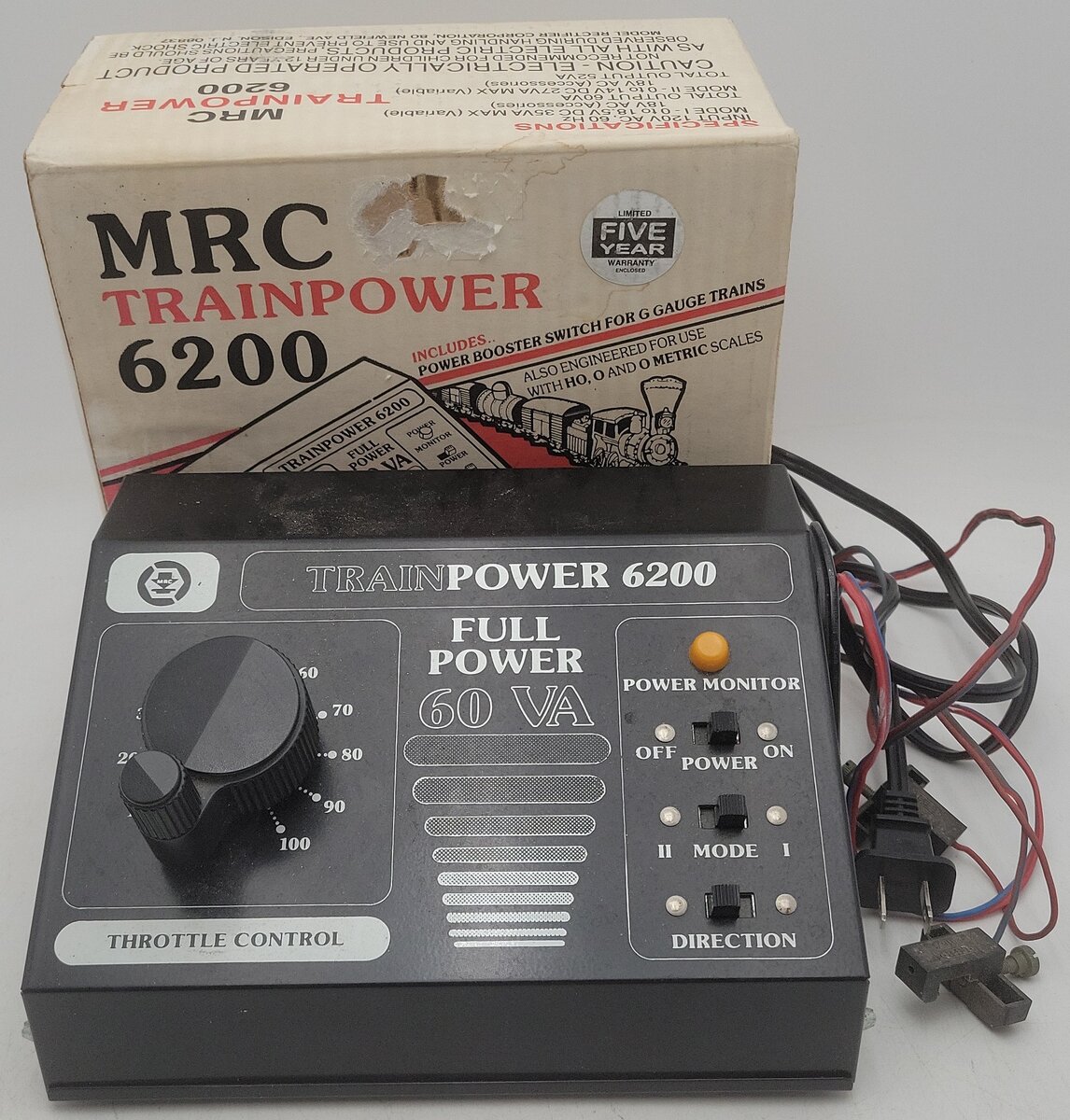 MRC 6200 HO Scale Trainpower Power Pack EX/Box