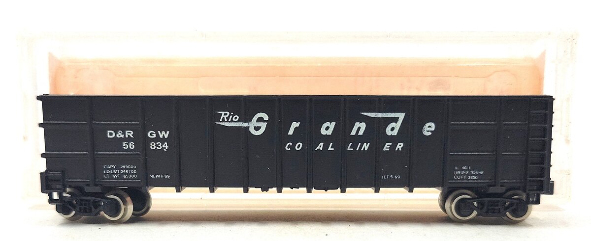 Roundhouse 8103 N Denver & Rio Grande Western Thrall Coal Gondola #56999 LN/Box