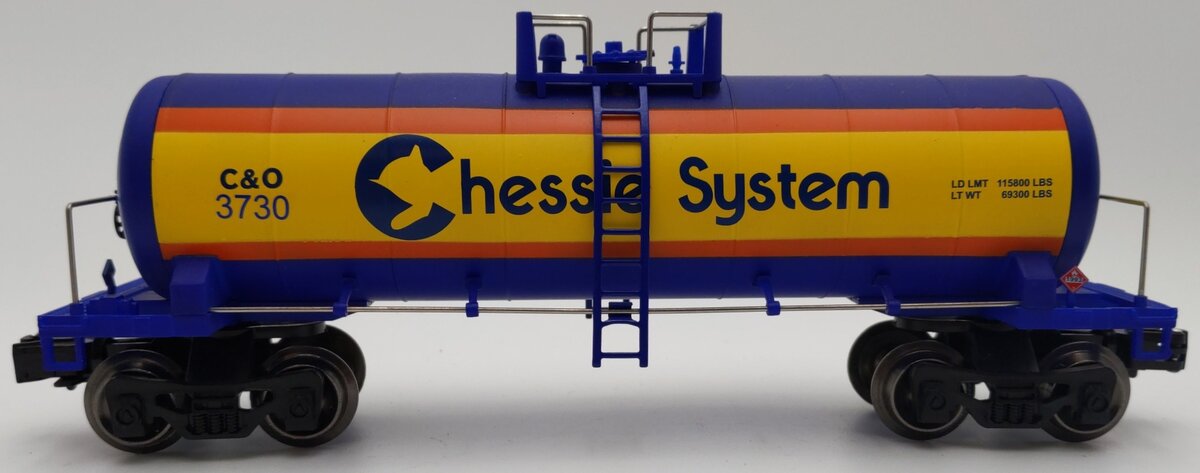 Menards 275-9103 O Gauge Chesapeake & Ohio Tank Car #3730 EX