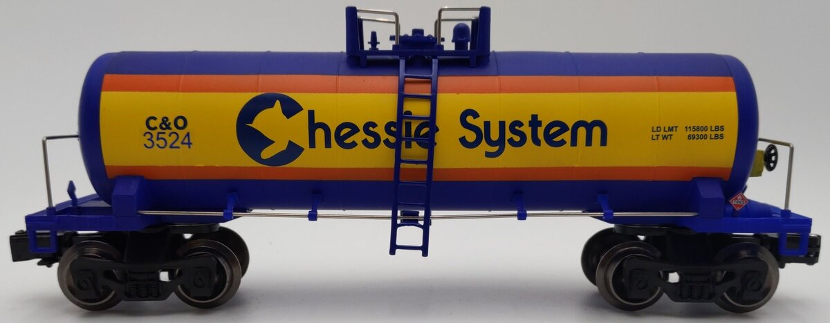 Menards 275-9103 O Gauge Chesapeake & Ohio Tank Car #3524 EX