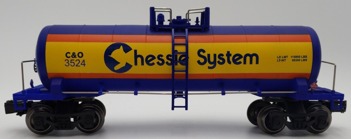 Menards 275-9103 O Gauge Chesapeake & Ohio Tank Car #3524 EX