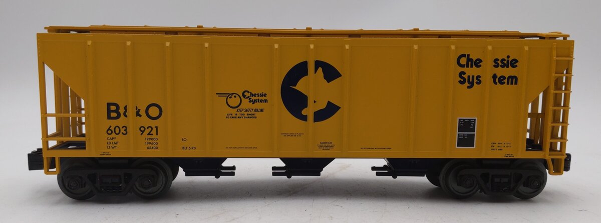MTH 20-97102 O Gauge Baltimore & Ohio Chessie PS2 Covered Hopper #603921 EX