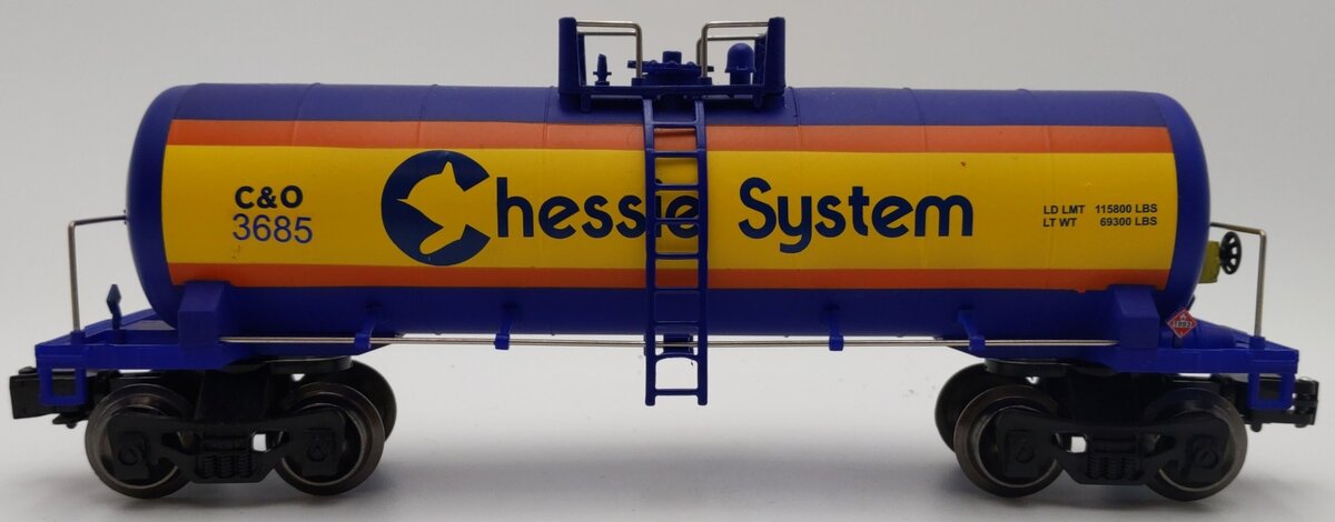 Menards 275-9103 O Gauge Chesapeake & Ohio Tank Car #3685 EX