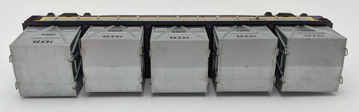 MTH 30-7267 O Gauge MTHRRC 2004 Gondola with 5 LCL Containers VG