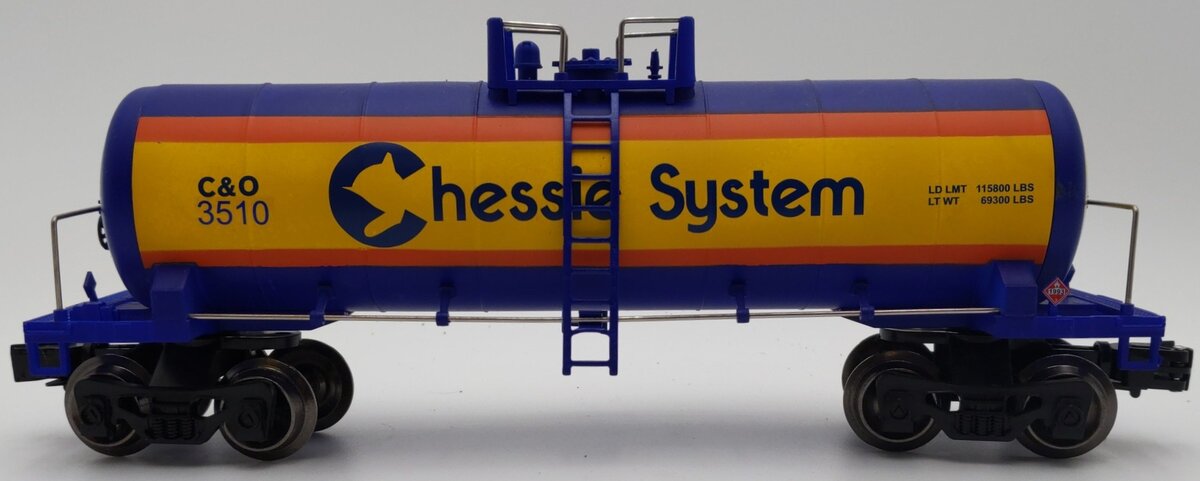 Menards 275-9103 O Gauge Chesapeake & Ohio Tank Car #3510 EX