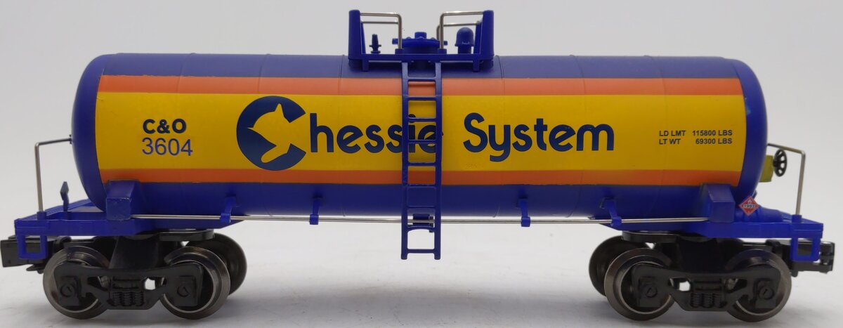 Menards 275-9103 O Gauge Chesapeake & Ohio Tank Car #3604 LN