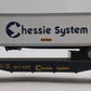 MTH 30-76463 O Chessie Flat Car w/ Trailer #9352 EX