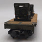 MTH 20-95425 O U.S. Army Flatcar w/(3) Military Transport Vehicles #609465 EX
