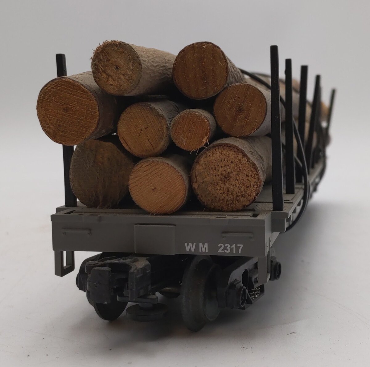 MTH 20-98102 O Western Maryland Flatcar with Log Load #2317 EX