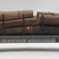 MTH 20-98102 O Western Maryland Flatcar with Log Load #2317 EX