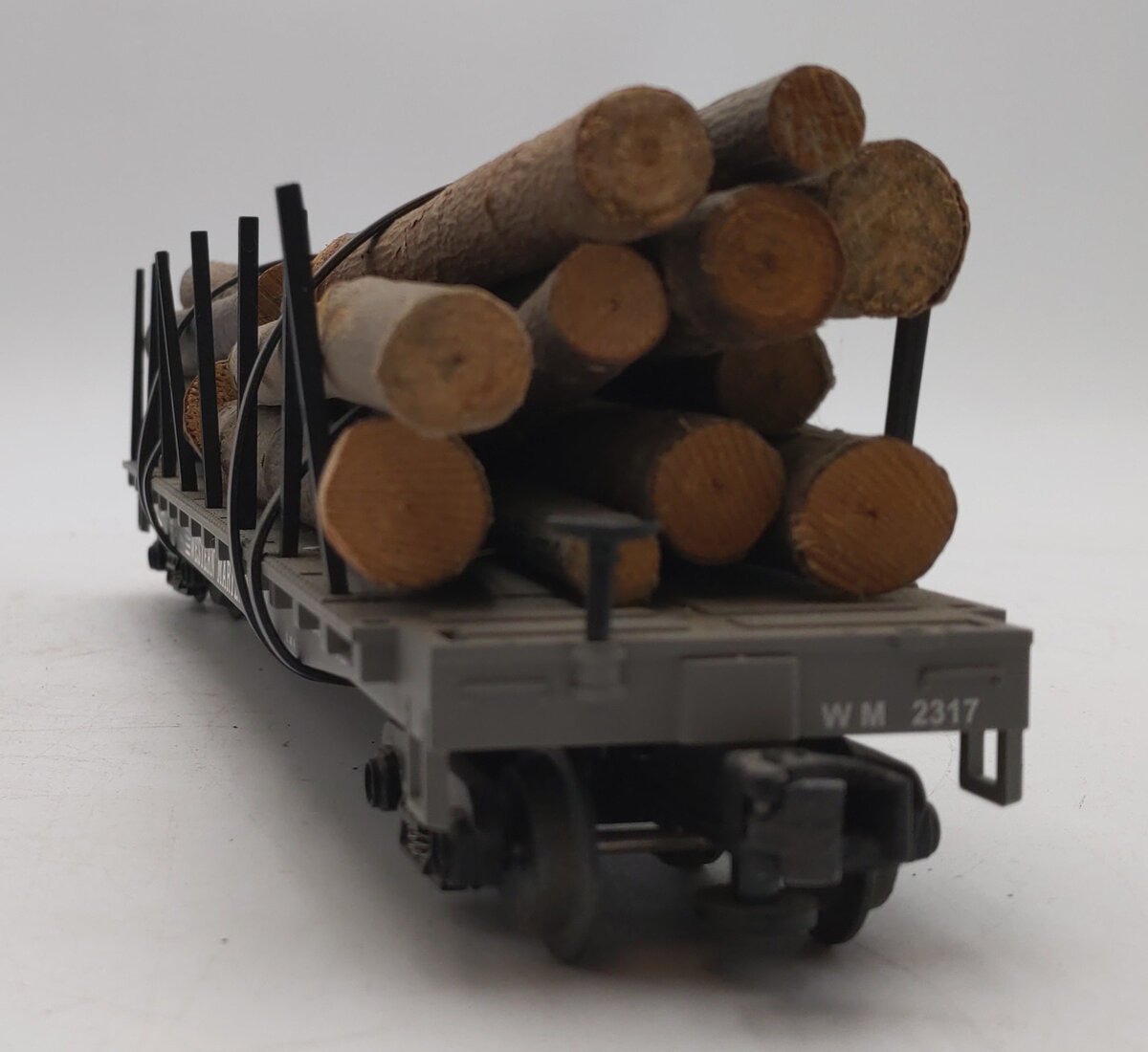 MTH 20-98102 O Western Maryland Flatcar with Log Load #2317 EX
