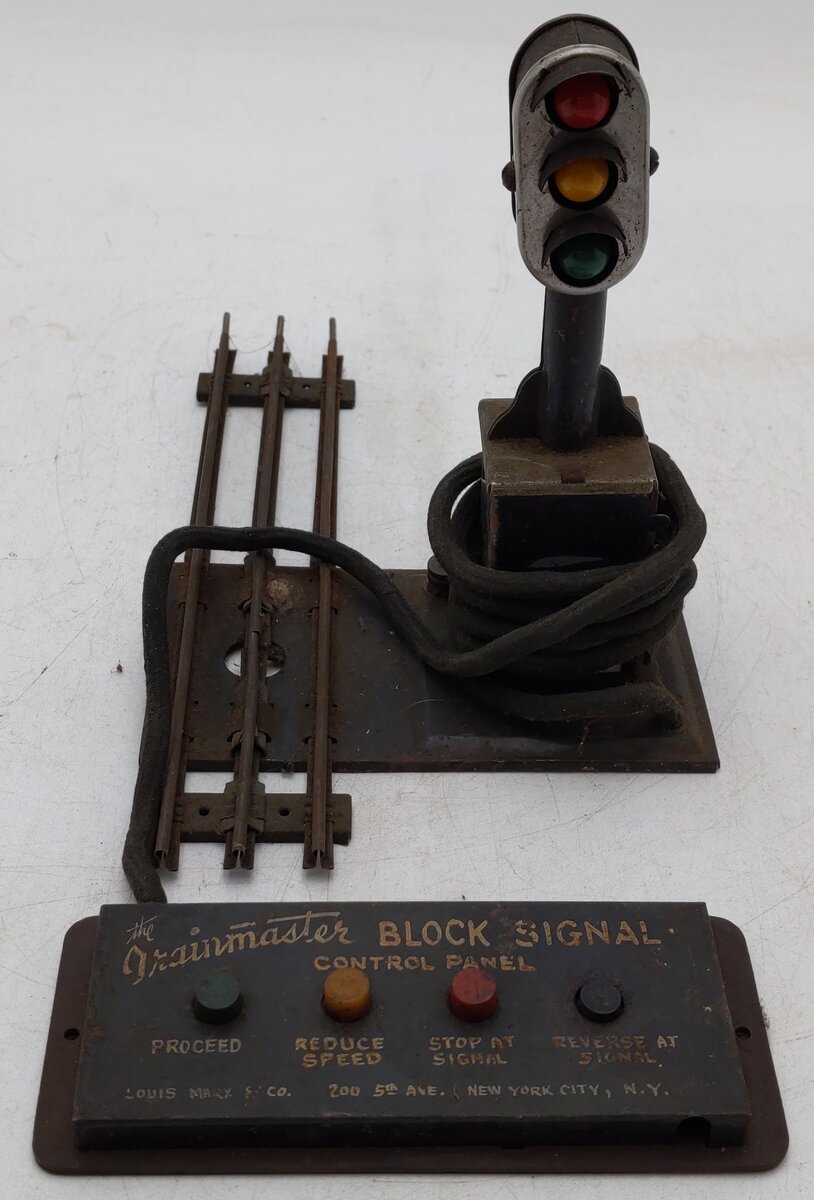 Marx Vintage 1405 O Gauge Trainmaster Light Signal Block