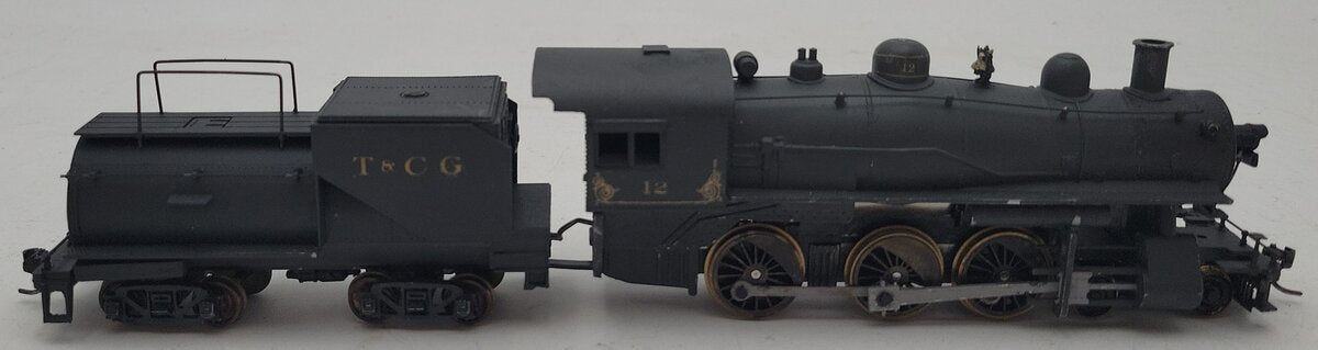 HO Scale Custom T&CG 4-6-0 Steam Locomotive & Tender #12