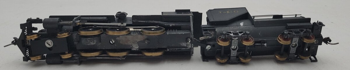 HO Scale Custom T&CG 4-6-0 Steam Locomotive & Tender #12