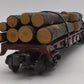 MTH 30-7013B O New Haven Flatcar w/Log Load #17369 EX