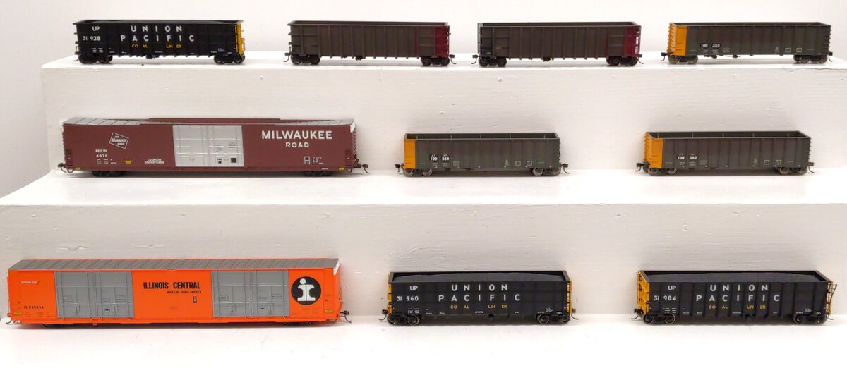 Walthers & Other HO Scale Assorted Freight Cars [10] VG