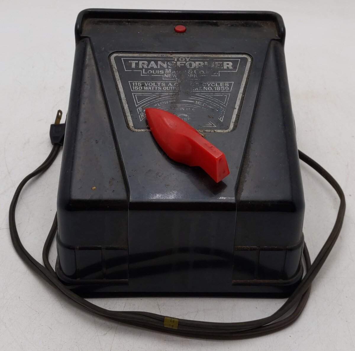 Marx 1859 Vintage O 150 Watt Transformer VG