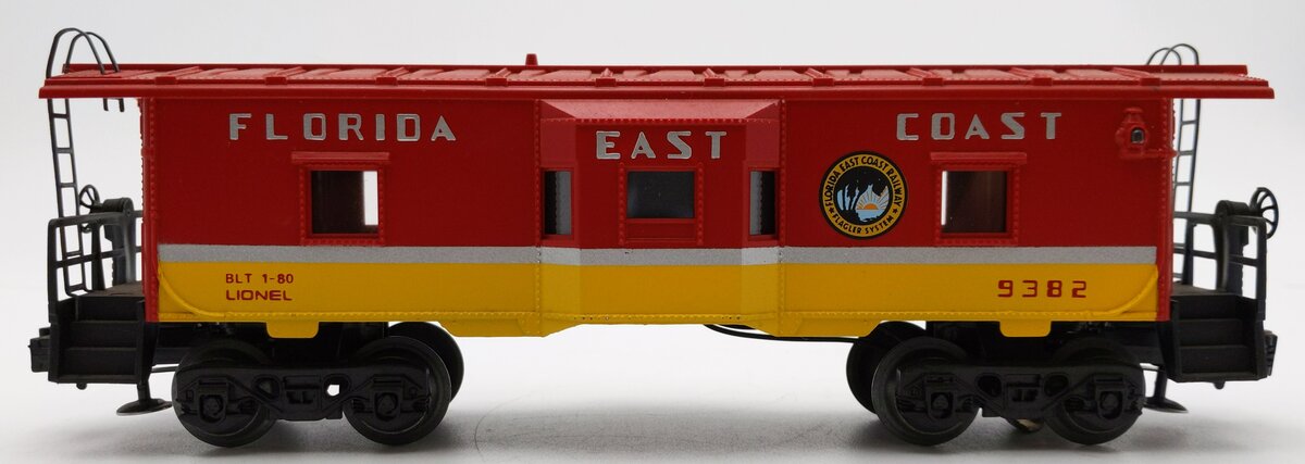 Lionel 6-9382 O Gauge Florida East Coast Bay Window Lighted Caboose #9382 EX