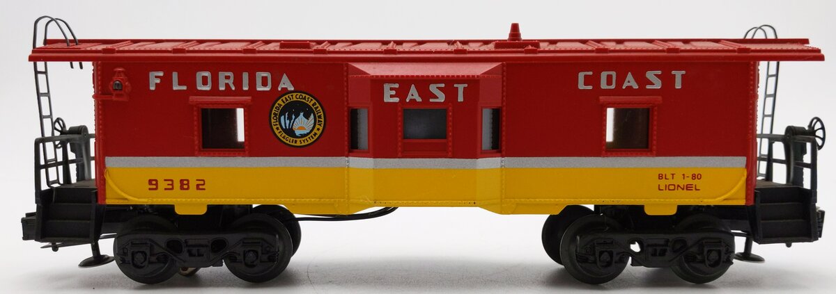 Lionel 6-9382 O Gauge Florida East Coast Bay Window Lighted Caboose #9382 EX