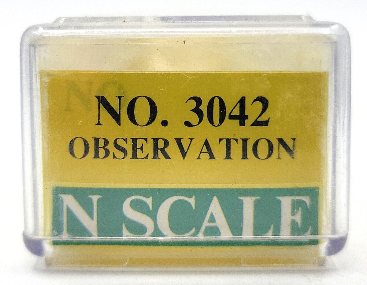 Model Power 3042 N Scale Santa Fe 75' Steamlined Observation Passenger Car #3042 EX/Box