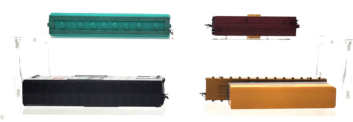 Con-Cor N Scale Assorted Freight Cars: 36012, 59163, 324326, 24927 [4] EX/Box
