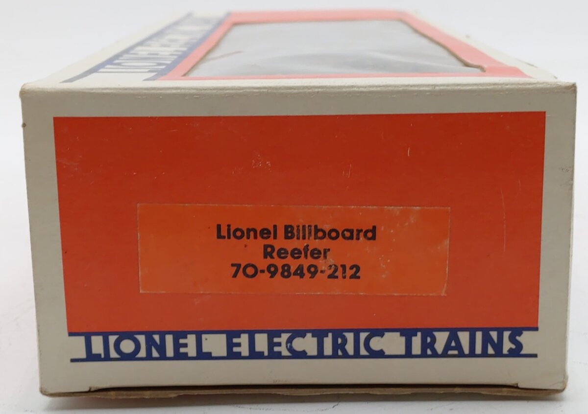 Lionel 6-9849 O Gauge Lionel Lines Billboard Refrigerator Car EX/Box