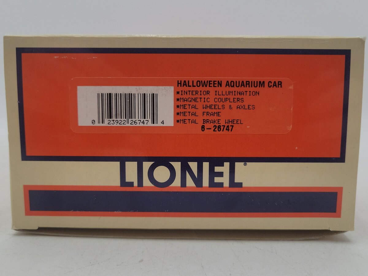 Lionel 6-26747 O Gauge Halloween Bats Aquarium Car #26747 EX/Box