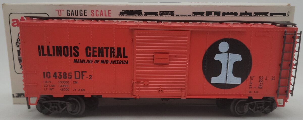 Atlas 6202 O Gauge Illinois Central Boxcar #4385 EX/Box