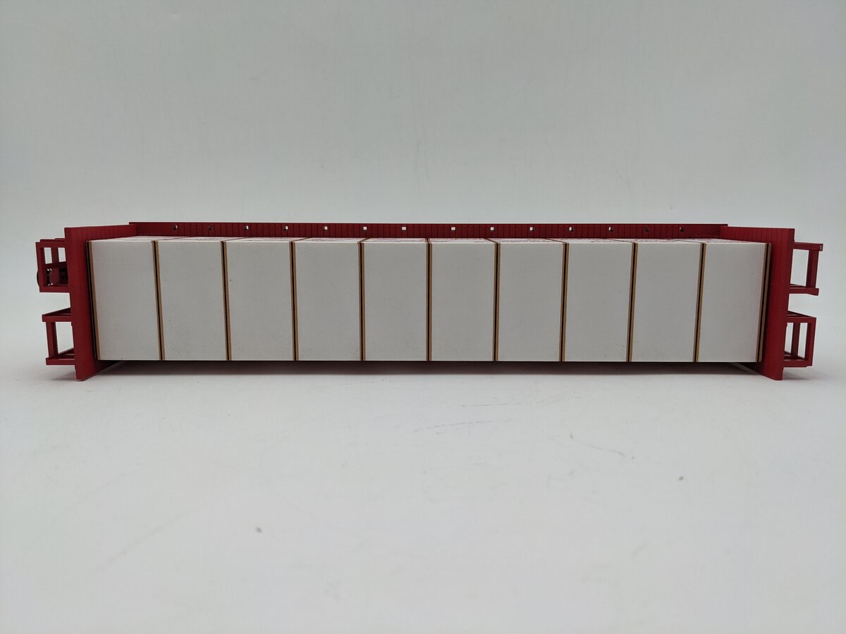 MTH 30-76616 O Florida East Coast Bulkhead Flatcar w/ Lumber Load 3-Rail EX