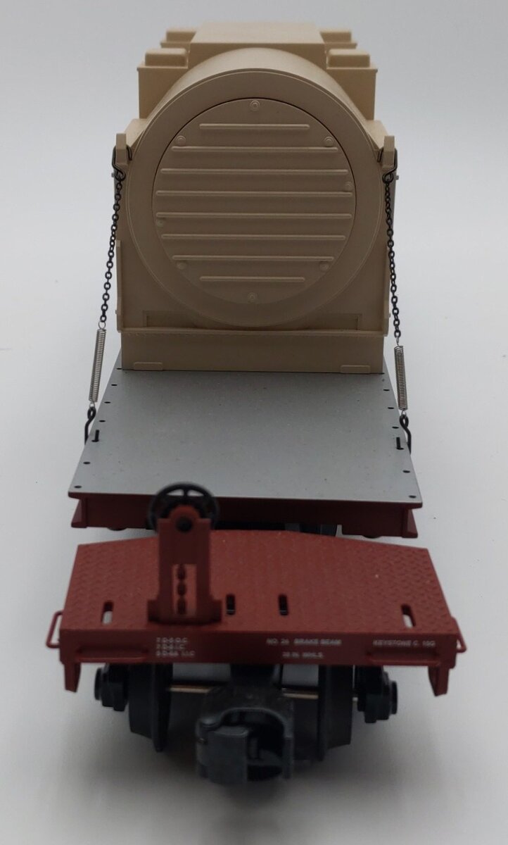MTH 20-98353 Union Pacific 47' TTX Heavy Duty Flat Car w/Transformer #50011 EX