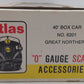 Atlas 6201 O Gauge Great Northern Boxcar #39420 EX/Box