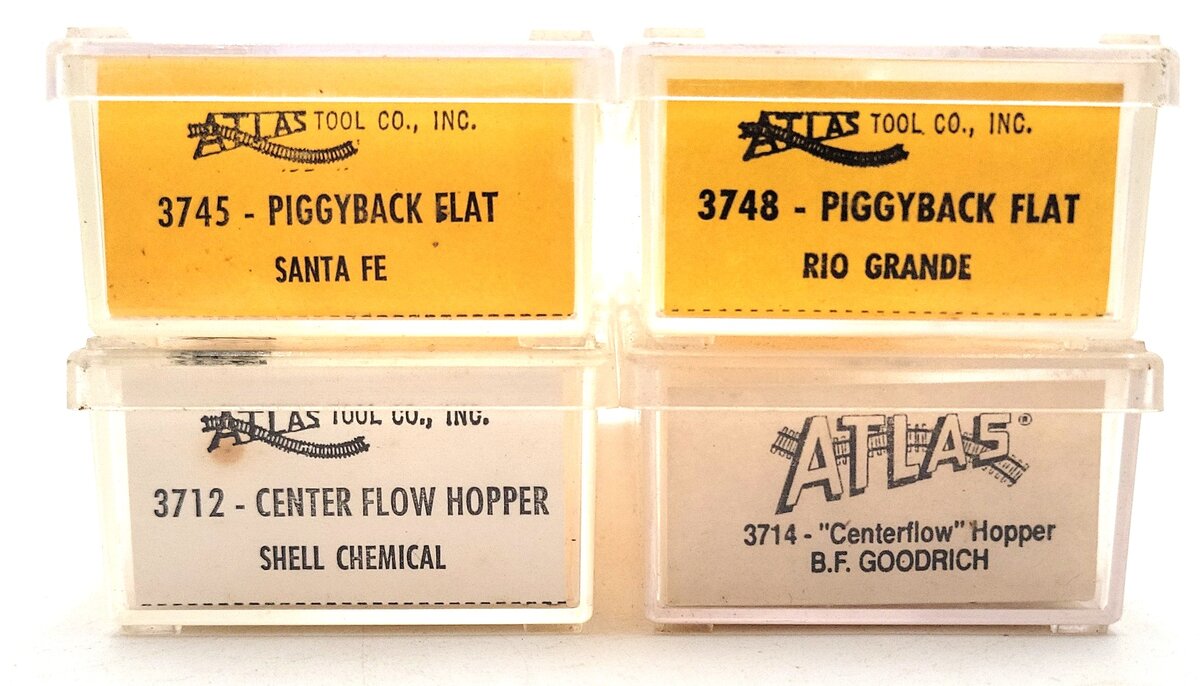 Atlas N Scale Assorted Freight Cars: 700829, 92308, 580234, 5220 [4] EX/Box