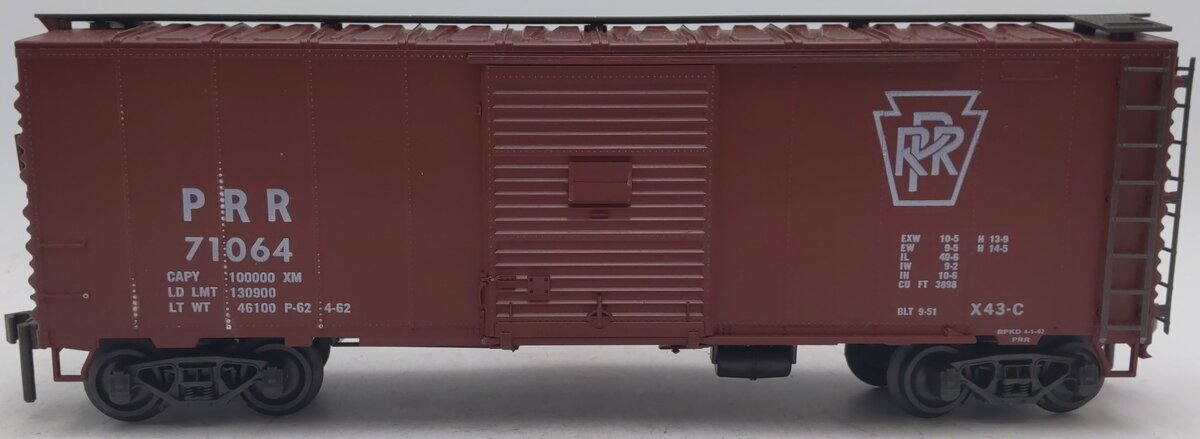 Atlas 6204 O Gauge Pennsylvania Railroad Boxcar #71064 EX/Box