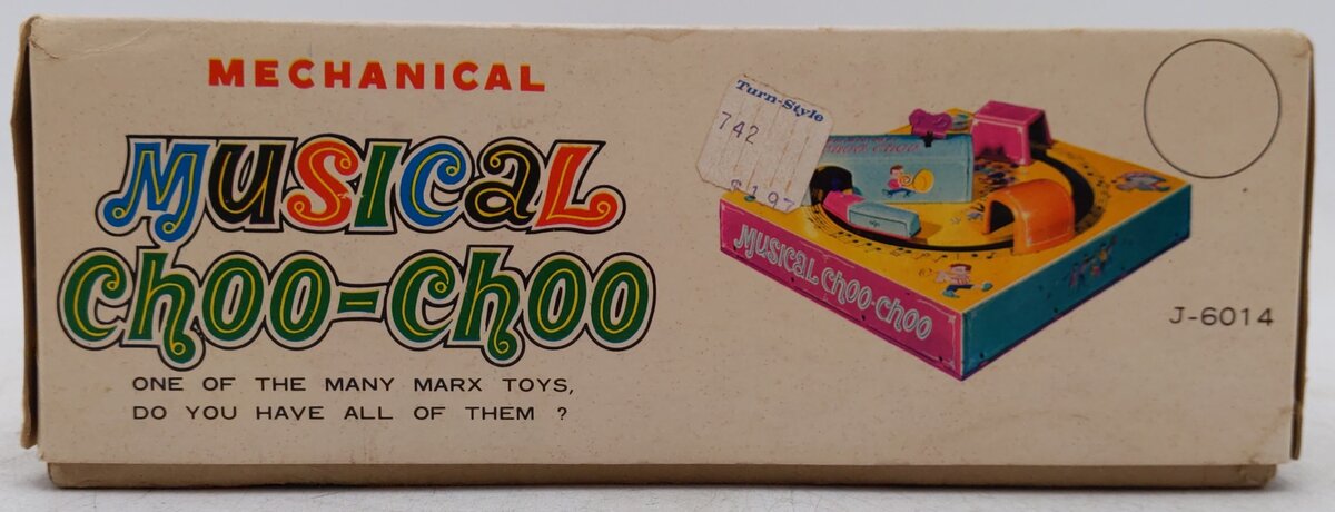 Marx Vintage Pre-School Toy Tin Windup Musical Choo-Choo (2)
