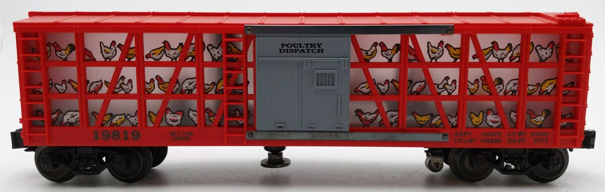 Lionel 6-19819 O Gauge Operating Poultry Sweeper Car #19819 EX