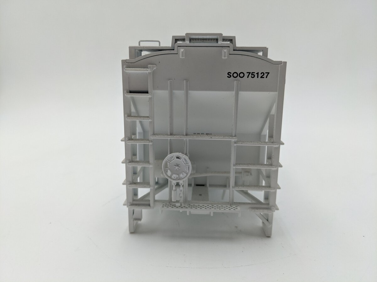 Atlas 2001606-5 O Gauge SOO Line Trainman PS4750 Covered 3-Bay Hopper #75127 EX